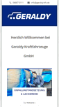 Mobile Screenshot of geraldy-kfz.de