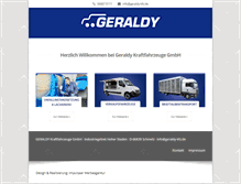 Tablet Screenshot of geraldy-kfz.de